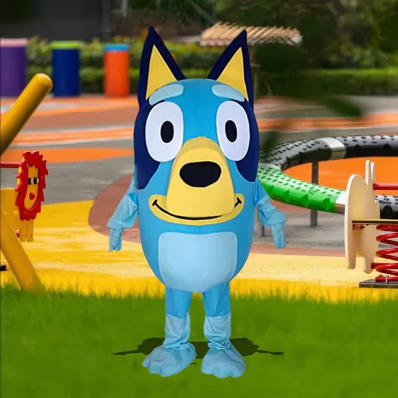Bluey Bingo Figures Dog Cartoon Doll Costume Adult Walking Cosplay Performance Costume Activity Performance Props Doll Costume