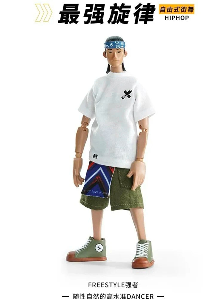 Come4arts Hip-Hop Street Dance Series Anime Figures Trendy Fashion Movable Toy Collection Decoration Model Toys For Boys Gift