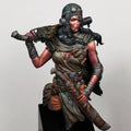 1/9 Woman warrior, Resin Model figure Bust, GK, Science fiction theme, Unassembled and unpainted kit