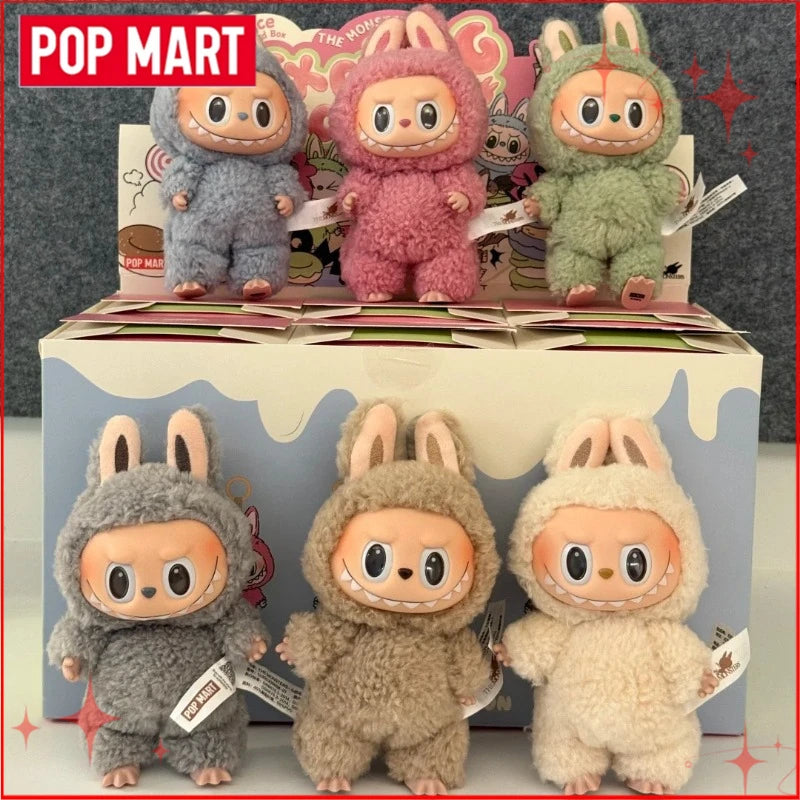 Genuine POP MART Labubu V1 V2 V3 Macarons Have A Seat Big Into Energy Coca Cola Series Vinyl Plush Pendant Blind Box Plush Toys