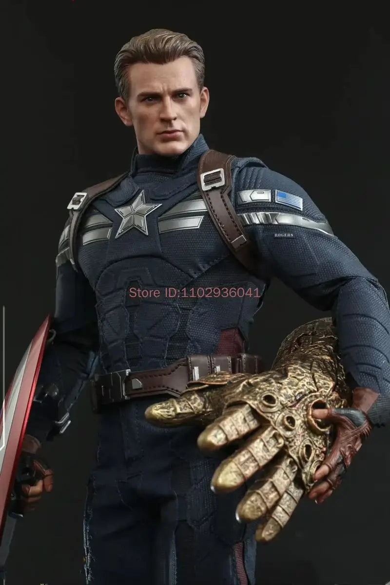 Genuine Marvel Avengers 4 Captain America Undercover Suit Handmade Collection Action Figure Authentic Ht Mms607 Ornament Toy