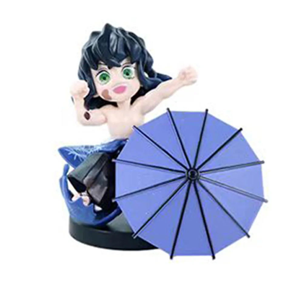 Demon Slayer Plum Rain Series Blind Box Nezuko Tanjiro Q Version PVC Figures Mystery Pack Birthday Christmas Gift