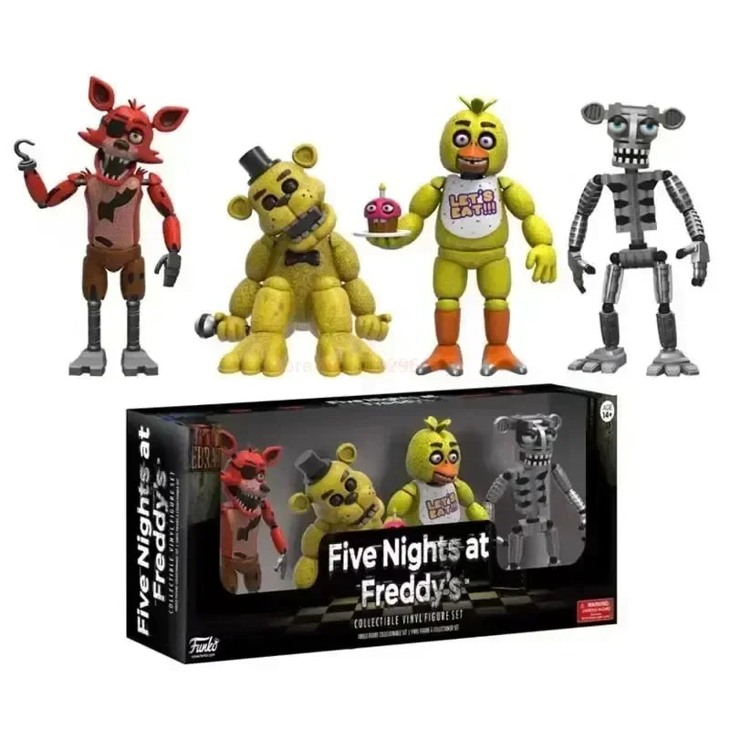 14cm FNAF Figures SUN & MOON Joker Freddy Bonnie Foxy Chica Fazbear Bear Action Figure Movable Figurine Dolls Toys