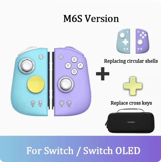 MOBAPAD M6s Gemini Bluetooth Wireless Game Controller with Sensing Joystick Gamepad for Nintendo Switch / Switch OLED