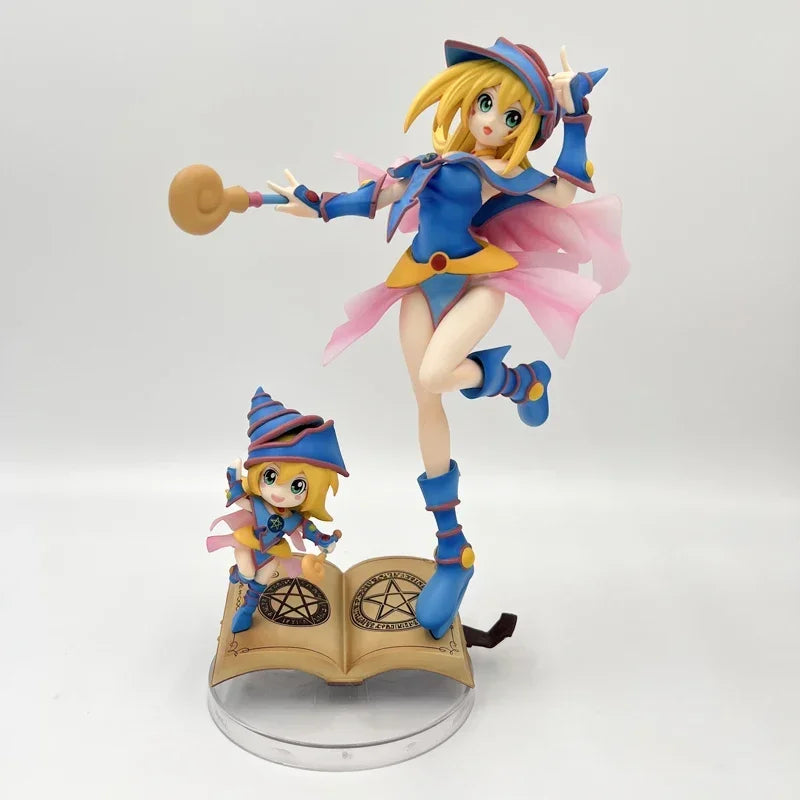 27cm Raa no Yokushinryuu Anime Figure Yu-Gi-Oh! Duel Monsters Yami Yugi Action Figure Dark Magician Girl Figurine Model Doll Toy