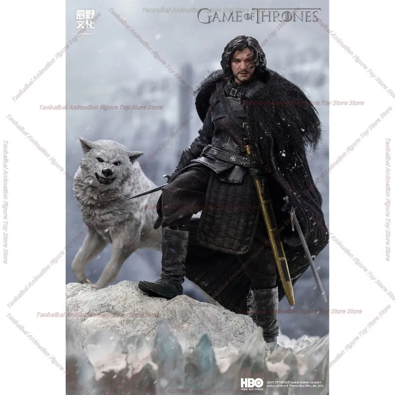 Yuanye Culture Game of Thrones Jon Snow 1/12 Cloth Movable Doll Hand-made Ornaments Gift Collection