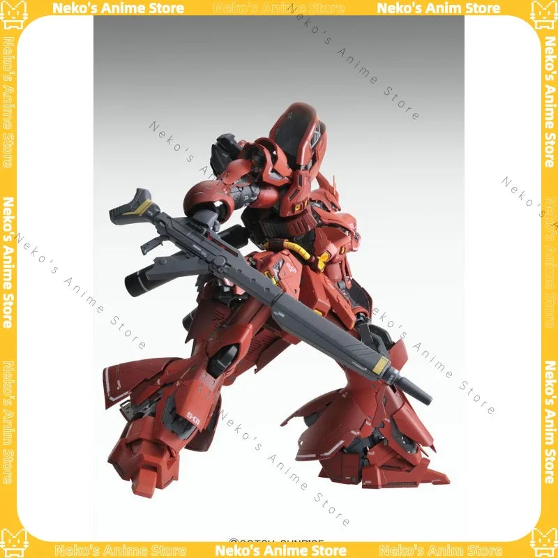 【In Stock】BANDAI MG 1/100 Sazabi Gundam Char's Ver.Ka Model Kit Action Figure Anime Model Desktop Doll Collectibles Gift