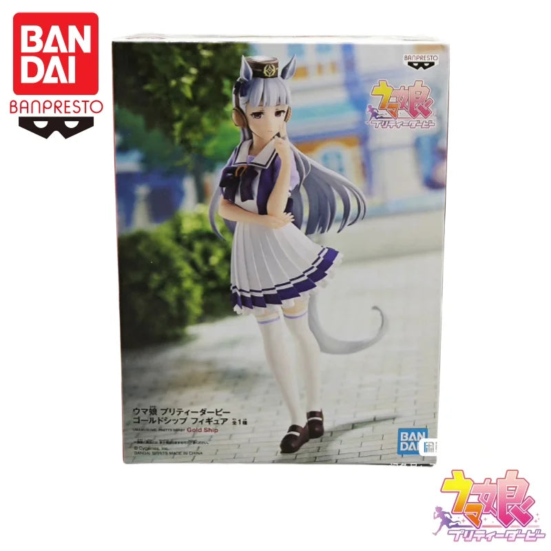 In Stock Bandai Original Banpresto Pretty Derby Gold Ship Action Figure Model Doll Brand New Boxed Anime Action Figures Toys