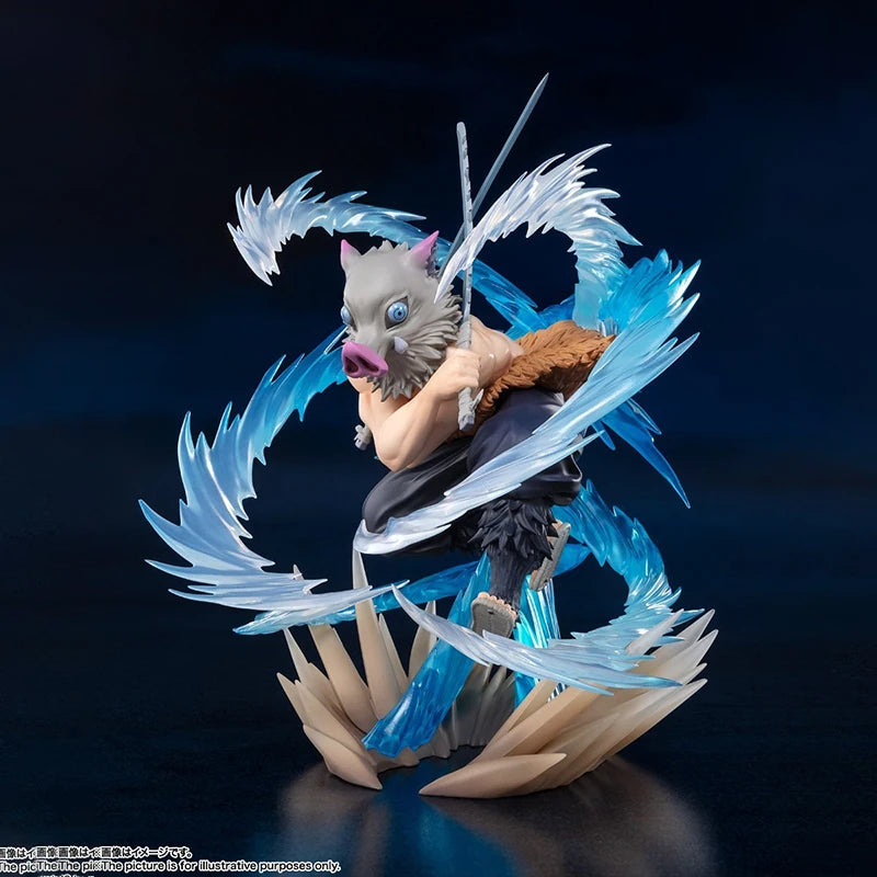 Bandai Genuine Hashibira Inosuke Beast Breathing Figuarts ZERO Demon Slayer SuperRobot Wars Anime Peripheral Doll for Collectors