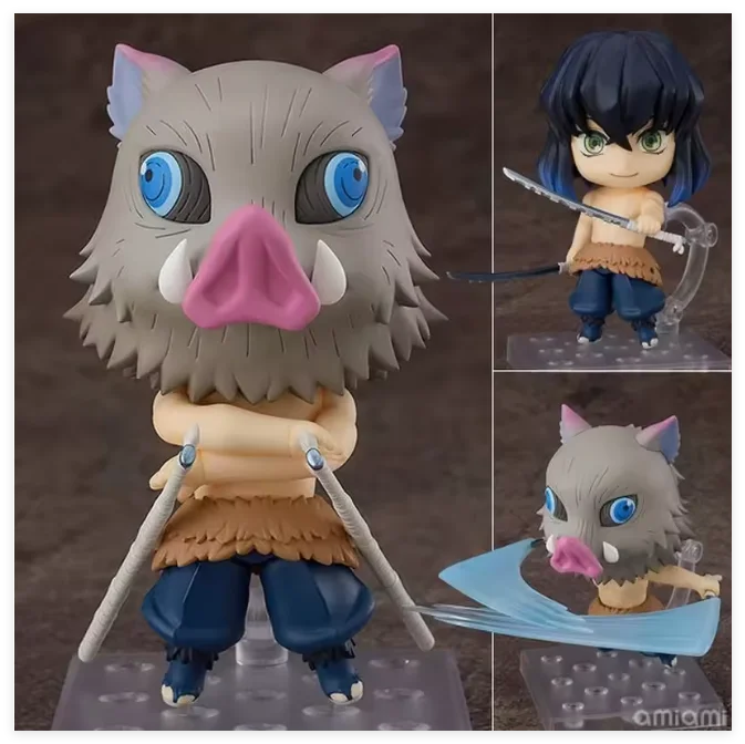Anime Demon Slayer Nezuko Q Version Change Face Joint Mobility Pvc Action Figure Clay Man Desk Decor Collectible Toy Gift Boxed