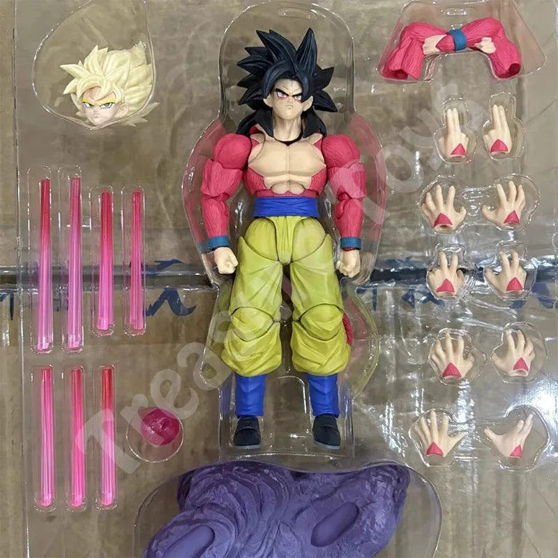 Black Hole Son Goku Figure Dragon Ball Super Saiyan 4 Son Goku Time Jumper Brute Evolution Anime Action Figures Model Gifts Toys
