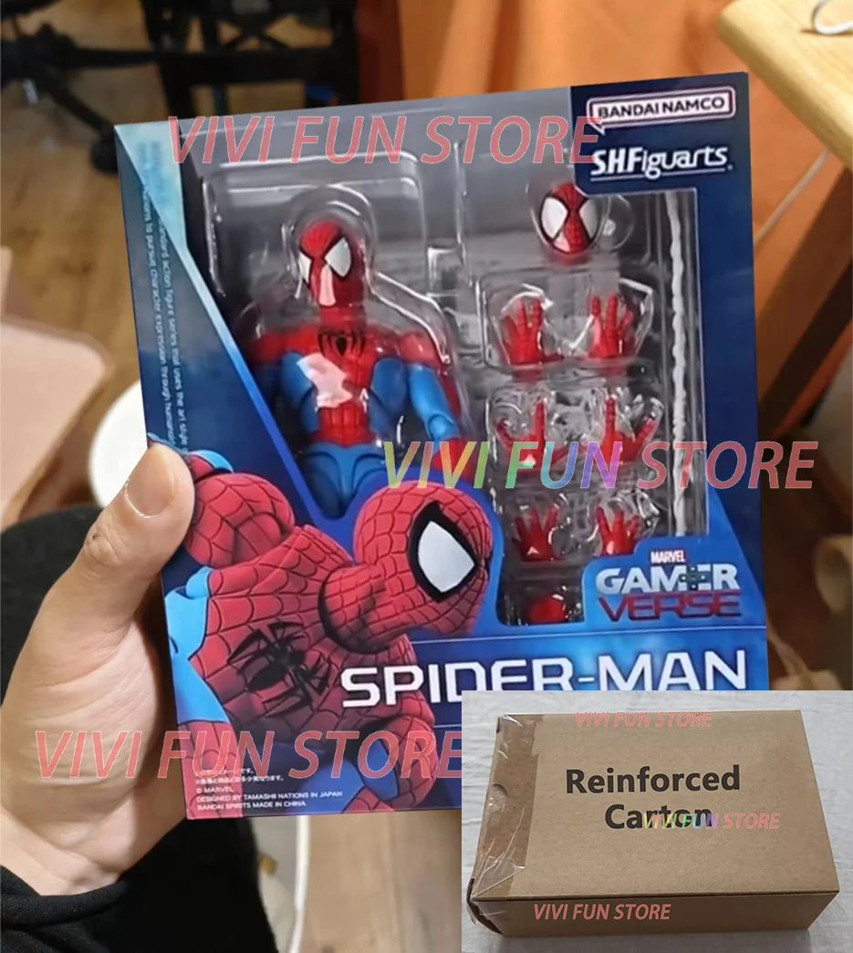 In Stock BANDAI SHF GAMEVERSE SPIDER-MAN Movable Model Toys S.H.FIGUARTS