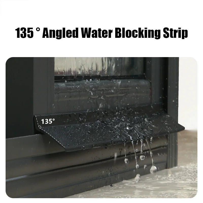 waterproof baffle rainproof water backflow sealing strip sill edge water guide plate aluminum sliding window water blocking Bar