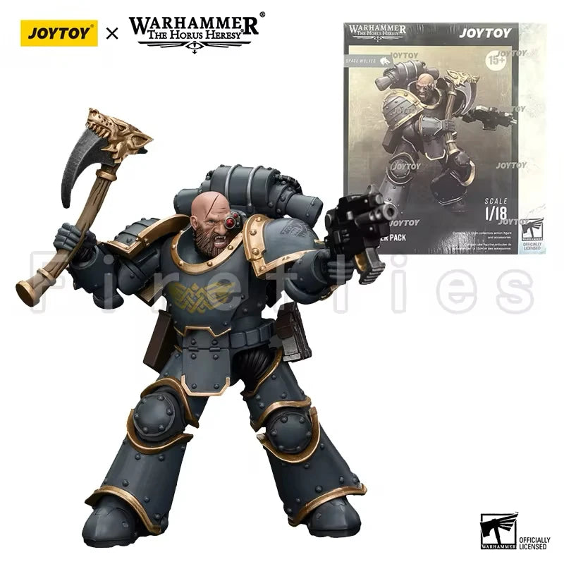 1/18 JOYTOY Action Figure The Horus Heresy Space Wolves Grey Slayer Pack Anime Model Toy