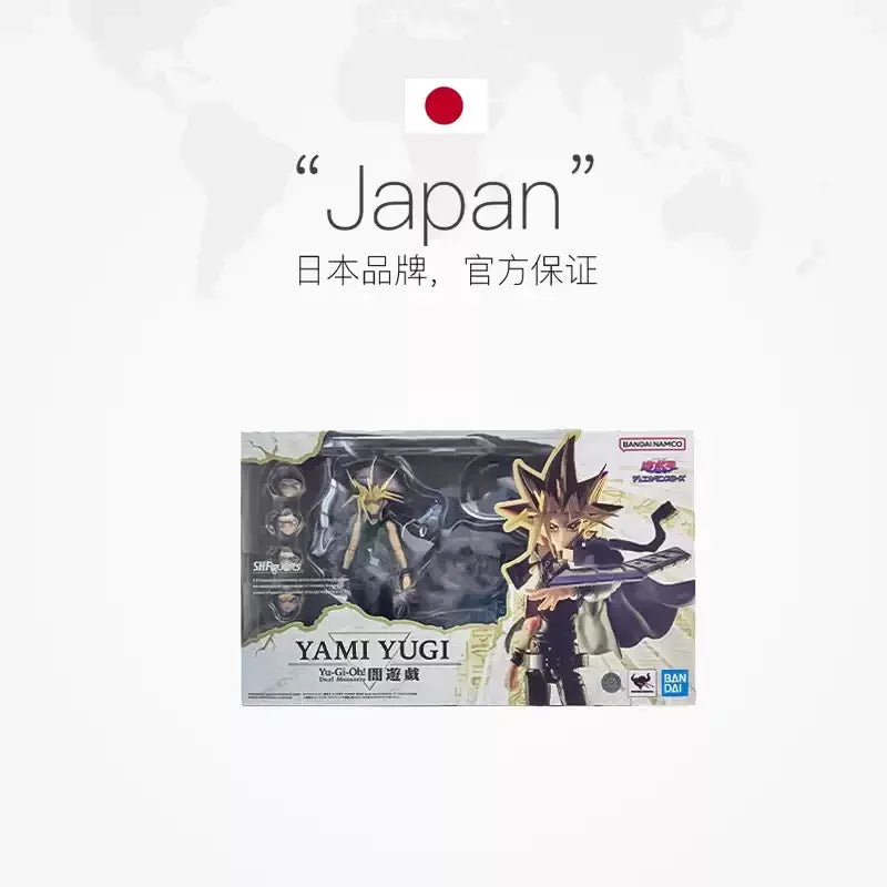 Bandai Original S.H.Figuarts Yami Yu-Gi-Oh Muto Dark Yugi Pharaoh Atem Collection Anime Action Figure Model Articulated Toy Gift