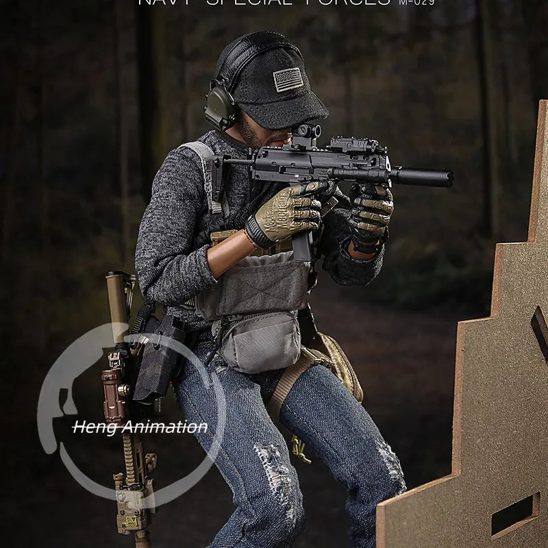 1/6 Scale Soldier Model US Navy SEALs with Dog M029 Action Figure Ornament Collection Q3 2026