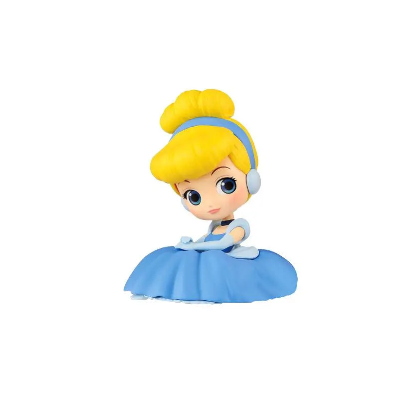 Bandai Original Disney Anime Figure Sitting Villain Doll Q Version Kids Toys Home Decoration Girl'S Birthday Model Toys Gifts