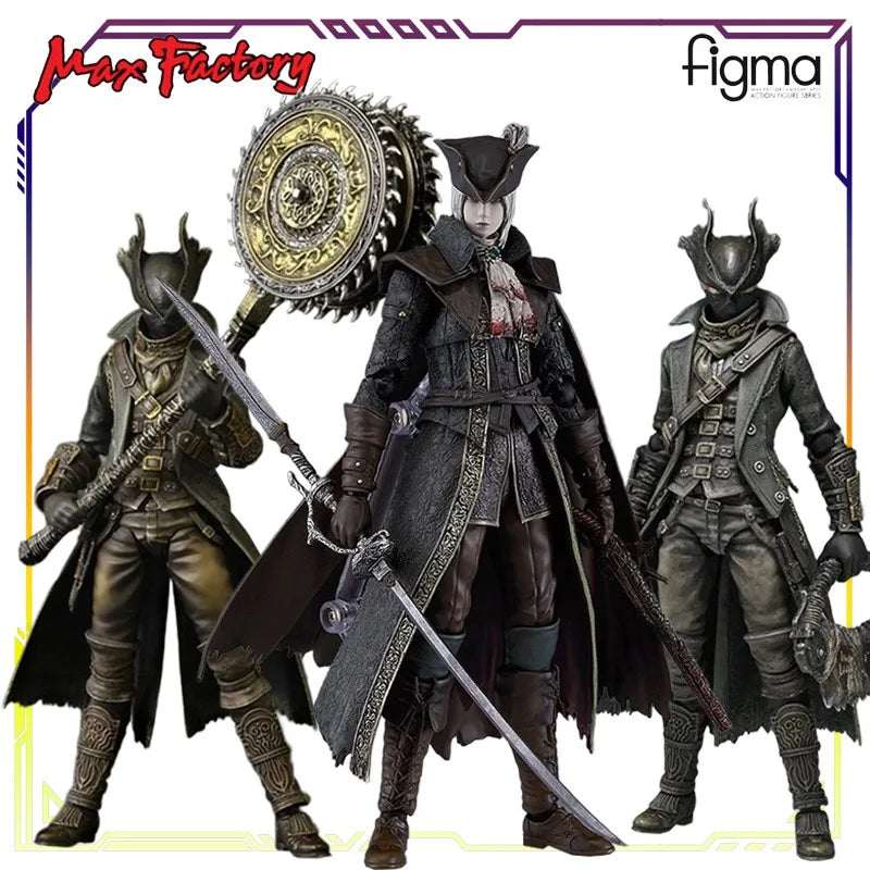 Max Factory Original Figma Bloodborne Series Sister Maria of The Spirit Clock Tower\Hunter  Anime Action Figure Model Toys