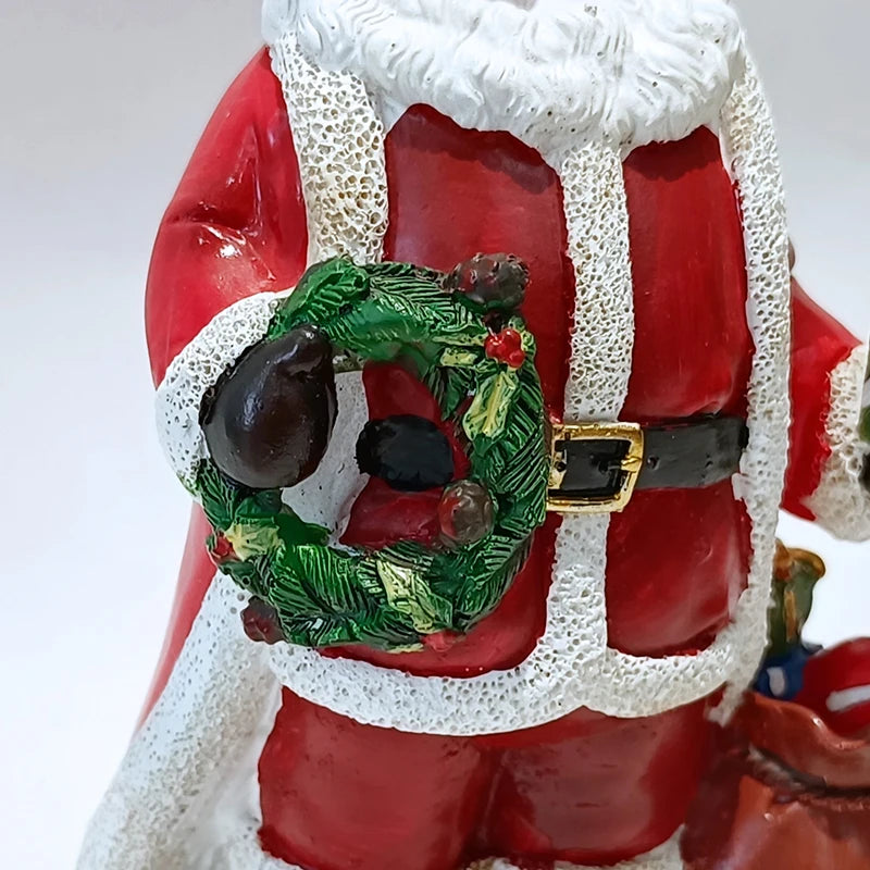 Harz Weihnachtsschmuck Statue Weihnachtsskulpturen Wohnzimmer Wohnkultur Büro Schreibtisch Dekoration Weihnachtsmann Drop Shipping