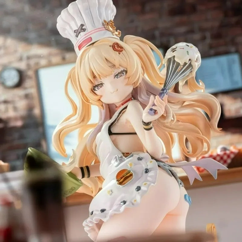 Solarain Azur Lane Bache Pastry Chef Anniversary Ver. 1/7 Cute Action Anime Figure Model Decor Collectible Desktop Ornament Gift
