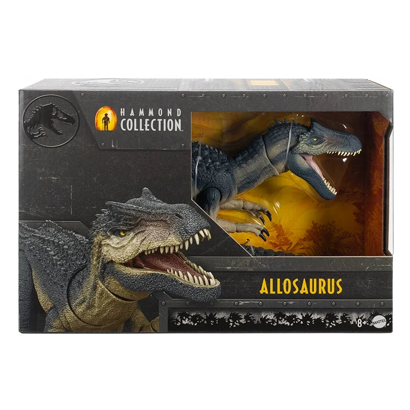 Original Jurassic World Hammond Collection Sinoceratops Allosaurus Dinosaurs Action Models Toys for Boy Articulated Dino Figure