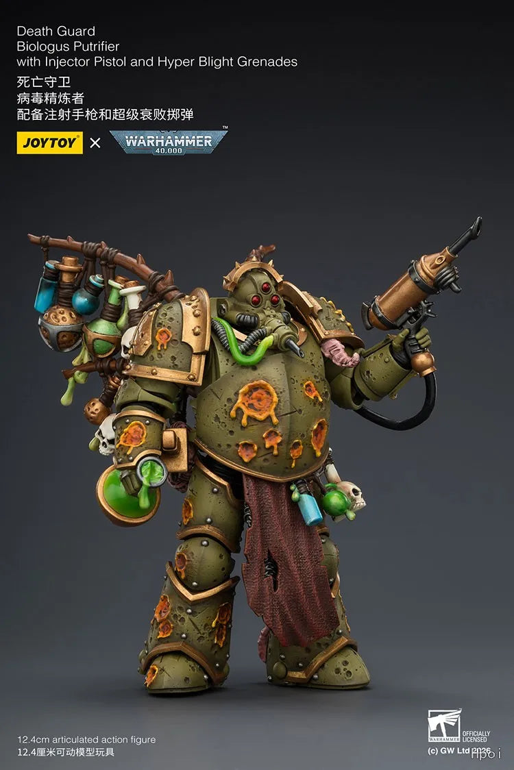 【Pre-sale】1/18 JOYTOY Warhammer 40K Death Guard Biologus Putrifier Action Figure Model