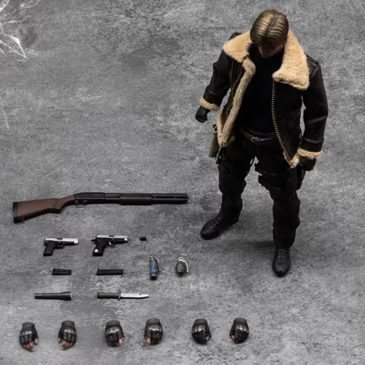 In Stock! Patriot Studio 1/12 Resident Evil Steelback Leon Movable Clothes Doll Soldier Figure Gift Collection