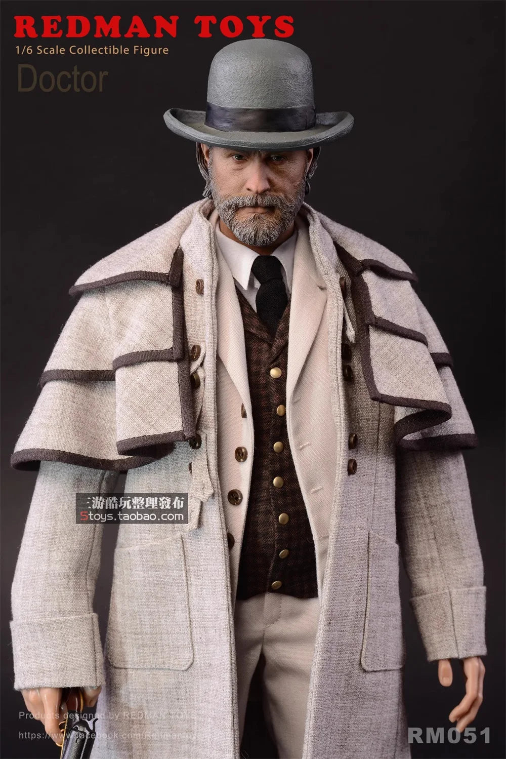 1/6 Man REDMAN TOYS RM051 Doctor Django Guy Full Set Moveable Action Figure Doll About 12" For Fans Collect