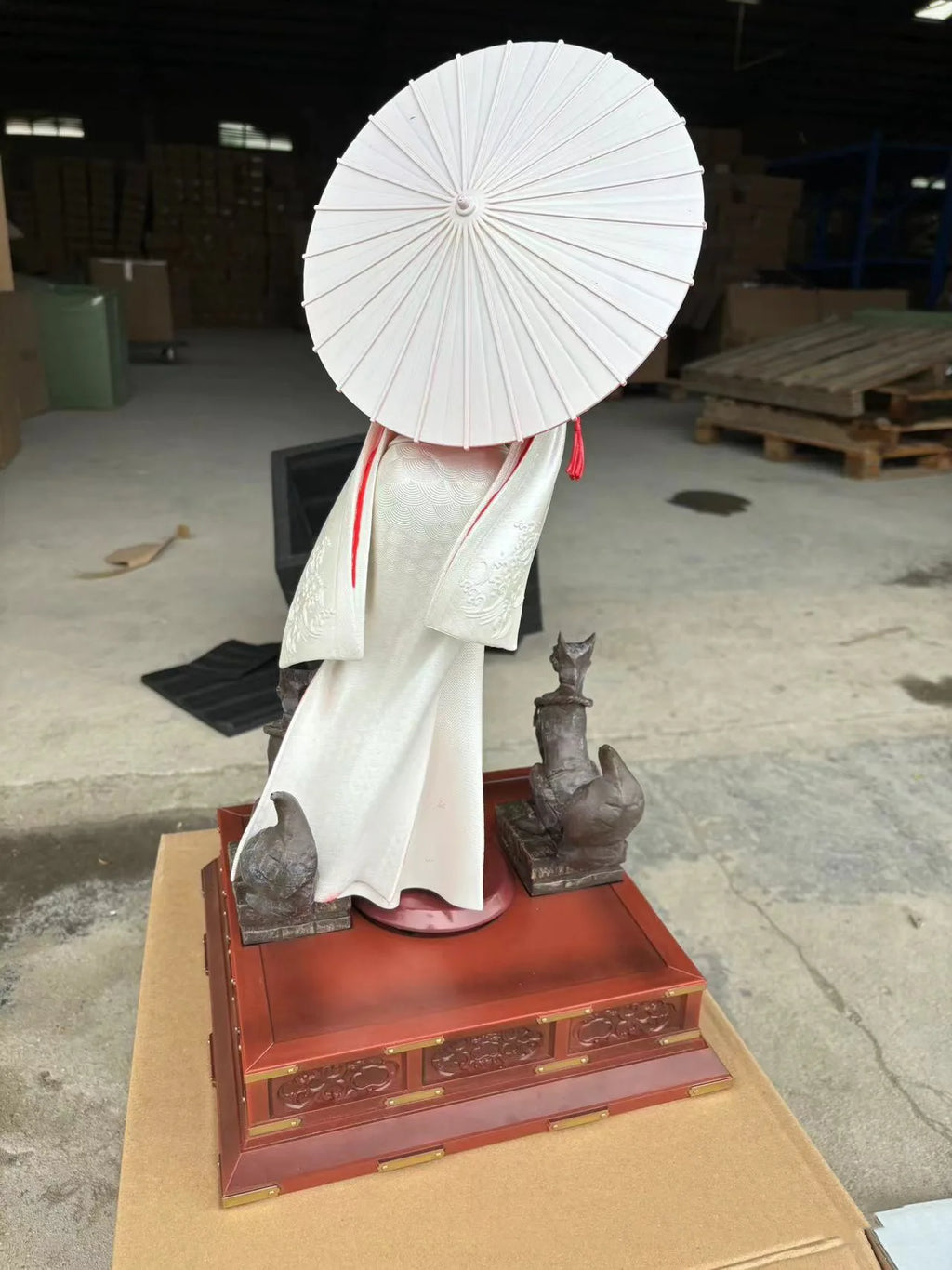 60cm Anime White Kimono Hinata Hyuga Wedding Ceremony Ver. GK PVC Action Figure Statue Collection Model Kids Toys Doll Gifts