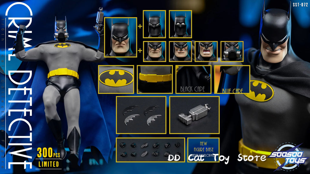 In Stock Genuine Soosootoys 1992 SST-072 Crime Detective Dark Knight Bruce Wayne 1/6th Scale Collectible Action Figure Toy
