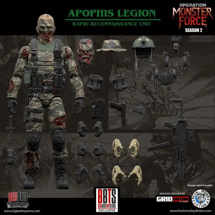 Genuine 16cm Fresh Monkey 1/12 Monster Force Season 2 Sleepwalker Customized Donner 6 Inch Collectible Model Toy Action Figure