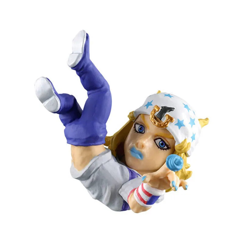 Bandai Original 4pcs Gashapon Jojo'S Bizarre Adventure Toys Joseph Joestar Jotaro Kujo Mini Toy Collectible Model Ornaments