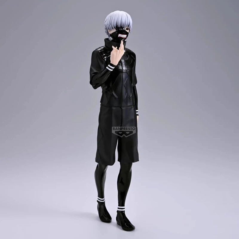 27cm Tokyo Ghoul Grandista Ken Kaneki Action Figure Mask White Hair Model Anime Statue Ornament Collect Toy PC Case Decor Gifts