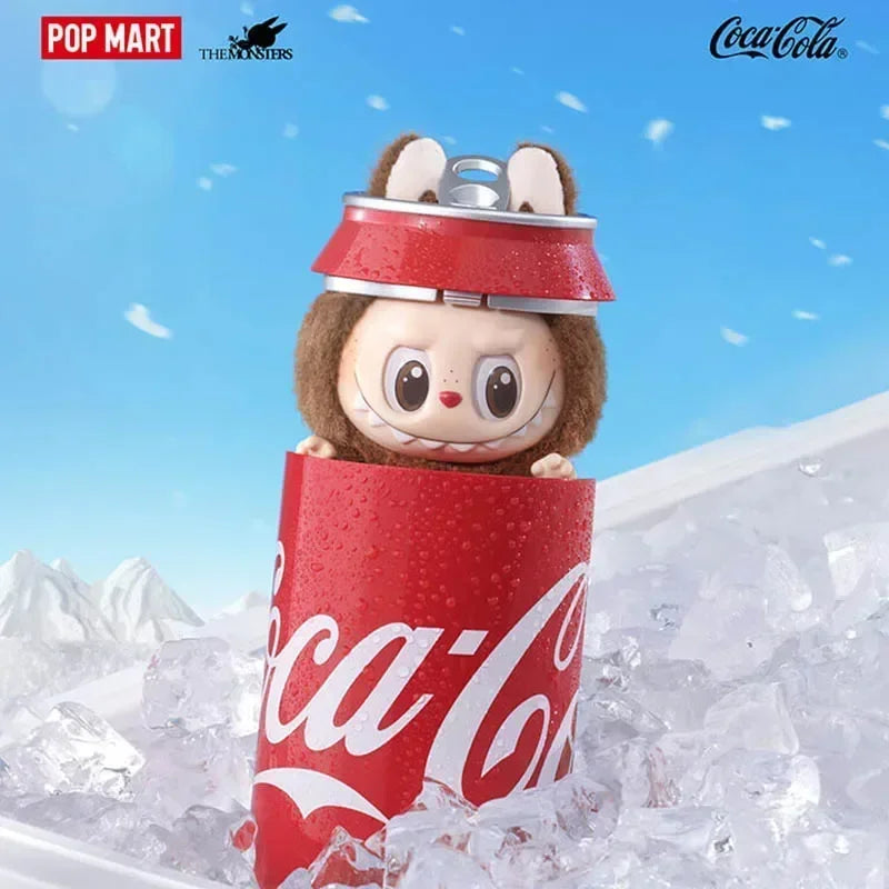 POP MART Labubu Чудовищата от серията Coca-Cola Винилова кутия за лице Мистериозна кутия Мистериозна екшън фигурка Изненада Подарък