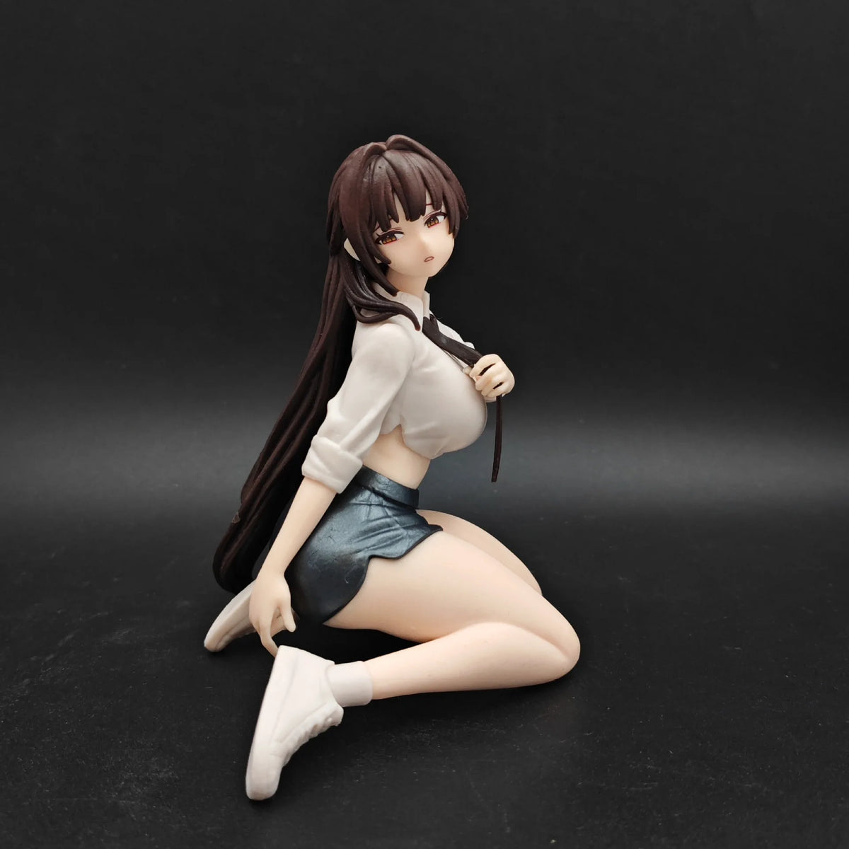 12cm Kneeling Girl Anime Figure Office Uniform Ver. PVC Statue Collectible Model Doll Home Decor Desk Ornament Gift