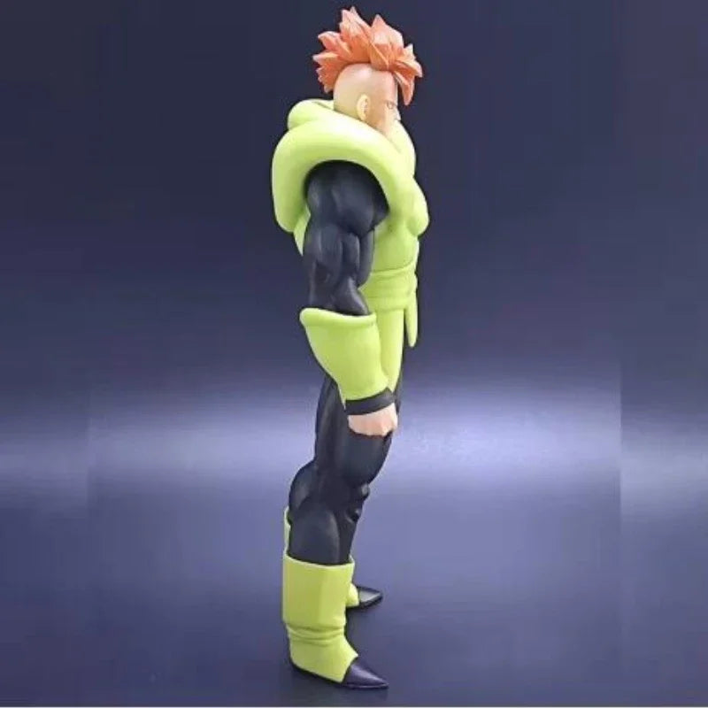 In Stock 29cm Dragon Ball Z Anime Figures ANDROID 16 Figure PVC Statue Collection Desk Ornament Model Toys Statue Boy Gifts