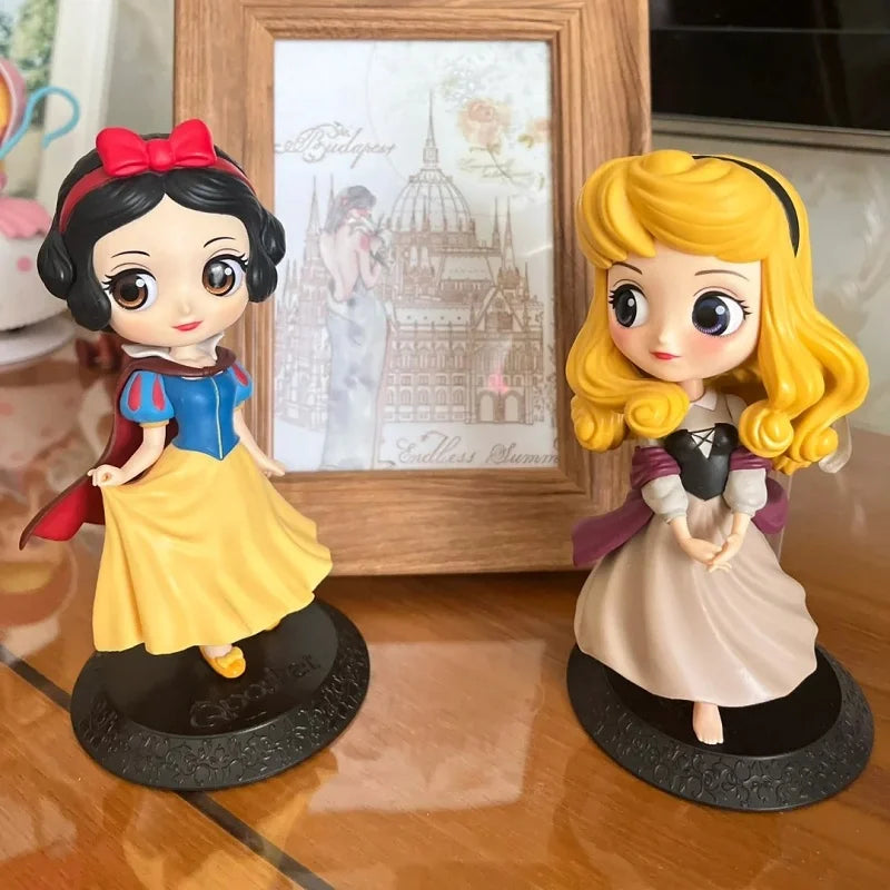 Bandai Original Disney Anime Figure Sitting Villain Doll Q Version Kids Toys Home Decoration Girl'S Birthday Model Toys Gifts