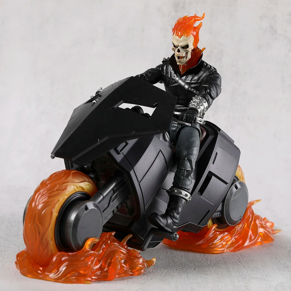 Ghost Rider with Motorcycle Action Figure Joint Movable Model Brinquedos Toy