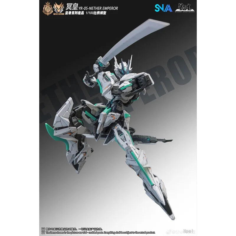SNAA Original In Stock Model Kit 1/100 YR-05 Nether Emperor A.P Anime Action Figure Assembly Model Toys for Boys Christmas Gifts