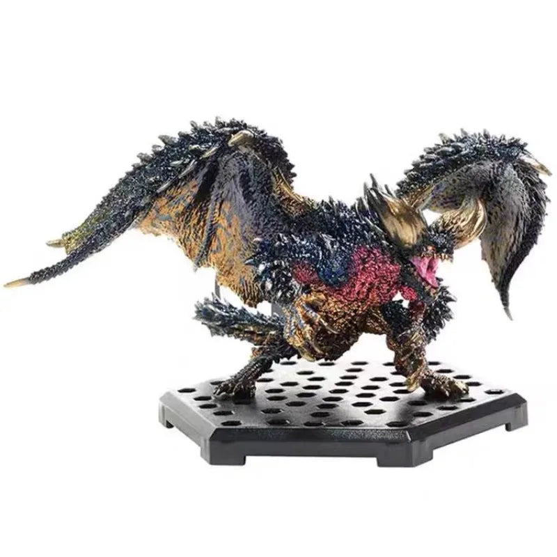 Monster Hunter World Iceborne Action Figure PVC Model, Nergigante Tigrex Basarios Dragon Collectible Decoration Toy for Adults