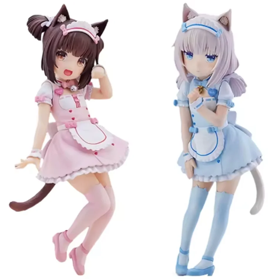 18CM Cat Maid Anime NEKOPARA Figure Chocolates Vanilla Cute Pretty Cat Style Model PVC Static Child Toys Collectible Gift Doll