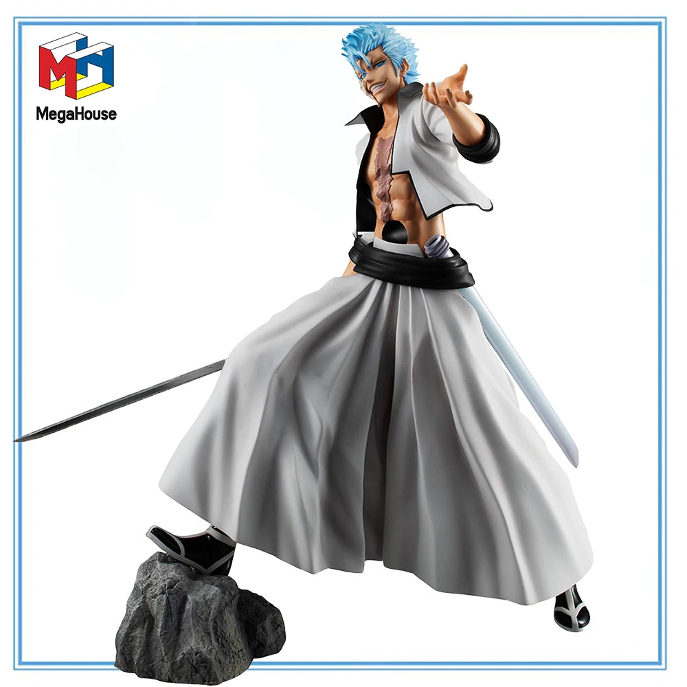 100% Original in Stock MegaHouse G.E.M. Bleach Grimmjow Jaegerjaques Anime Figure Collection Series Model Decoration Garage Kit