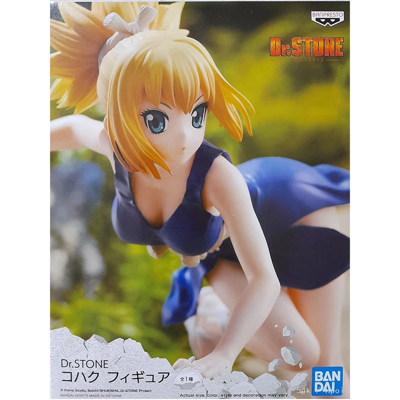 Bandai Original Banpresto In Stock Dr.stone Amber Action Figure Sexy Girl Action Figure Model Ornaments Boxed Toys Girls Gifts