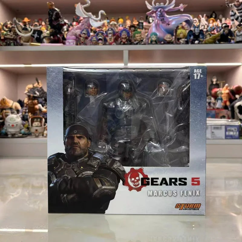 In Stock New Original Storm Toys 1/12 Gears of War Marcus Fenix 15cm PVC Action Figure Gifts Toys Collection