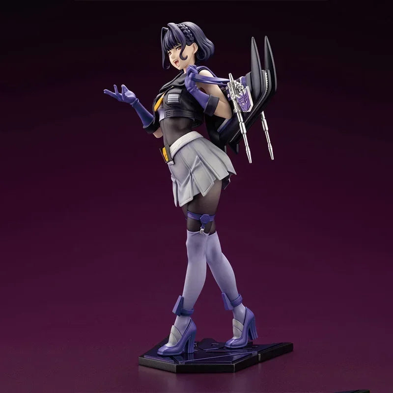 Kotobukiya Original Genuine 1/7 Hasbro Transformers Skywarp Decepticons Bishoujo Statue 21.5cm Collections Model Toy Figure Gift