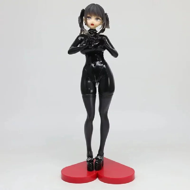 Anime GK Figure Kurokawa Miwa Standing Uniform Anime Girl Latex Bodysuit Statue Domestic Doujin Otaku Desktop Collectible Decor