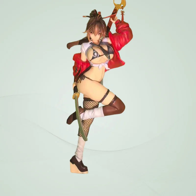 Charm 1/6 Mataro Anime Figure Kagenui Mai Secret Dual Sword Style Beautiful Girl Collectible Statue Desktop Decor For Anime Fans