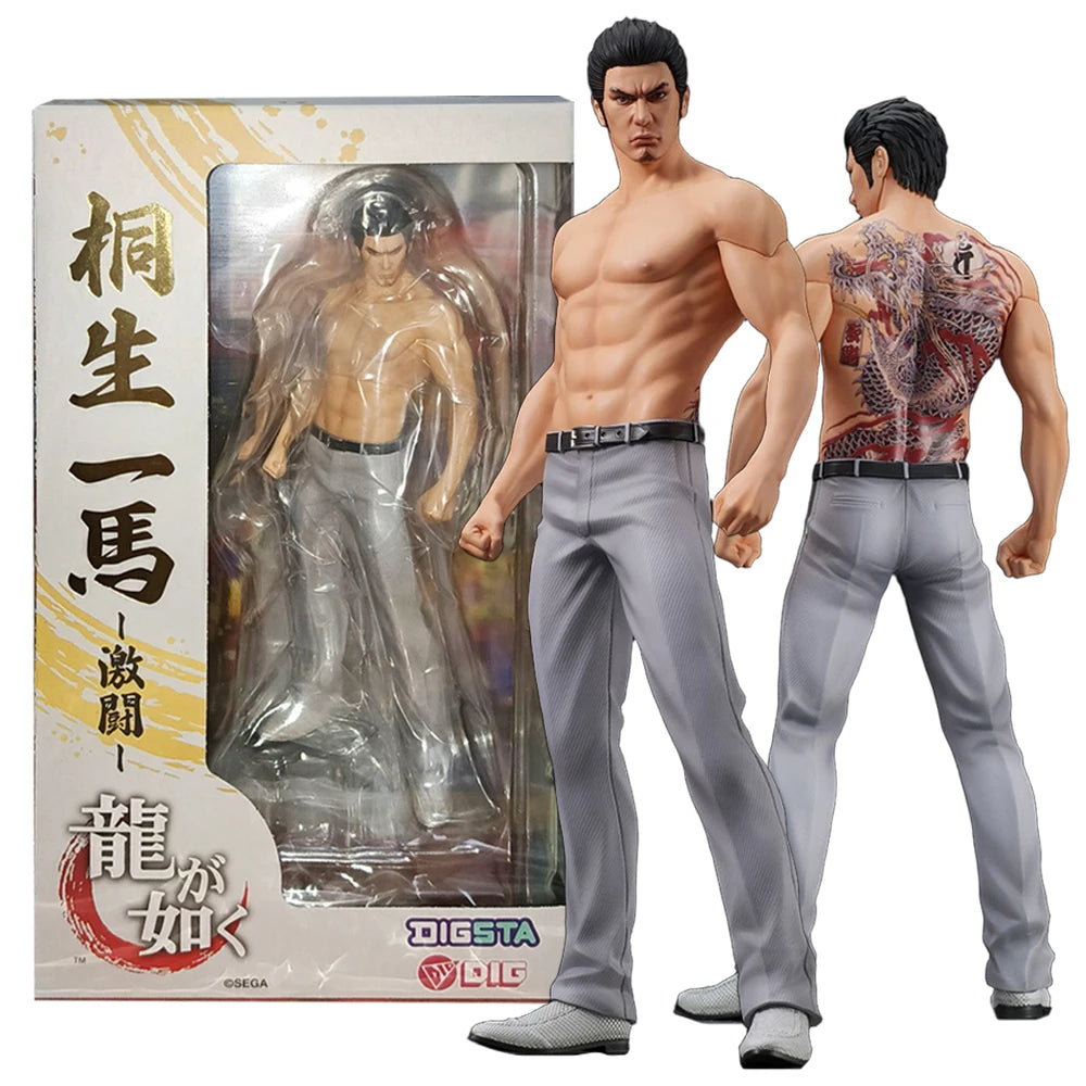 17.5CM аниме Ryu ga Gotoku Kiryu Kazuma Digsta Gekitou Фигура Стоящ модел Играчка Кукла Aciton Фигура Орнамент PVC