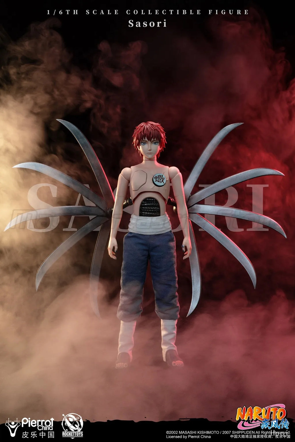 【MT】Original RocketToys ROC-010 NARUTO Shippuden Sasori 1/6 Action Figure Toy Collection