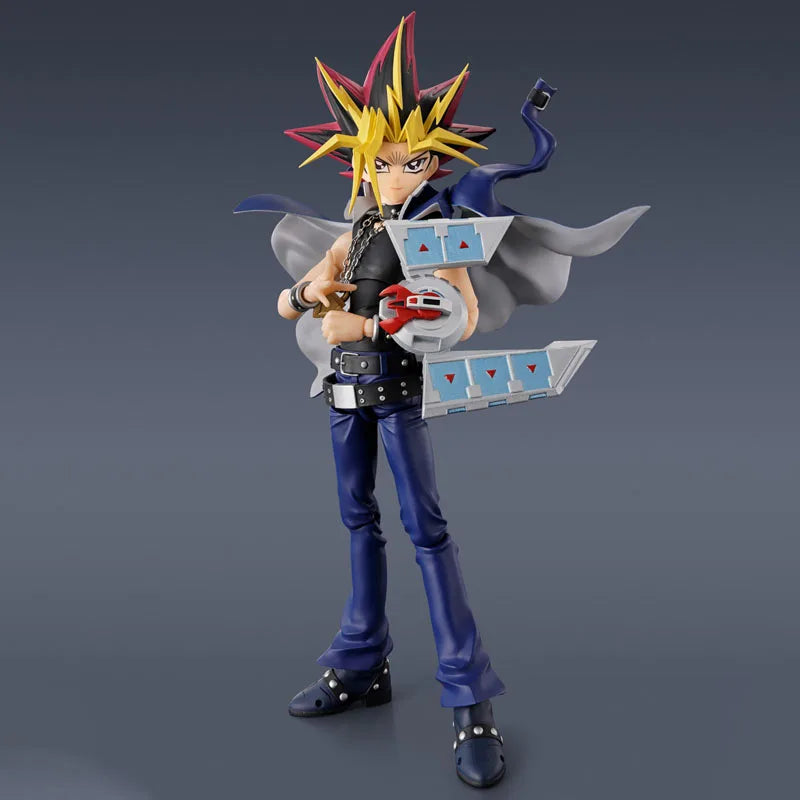 In Stock BANDAI Original Box Figuarts Yu-Gi-Oh YAMI YUGI DARK MAGICIAN Action Figure Model Toy Gift for Kids Foam Box Packaging